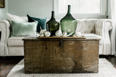Shades of Green Fall Decor'
