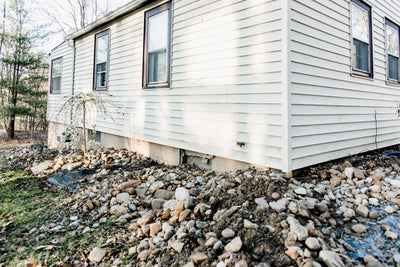 Lakehouse Flower Beds- Before