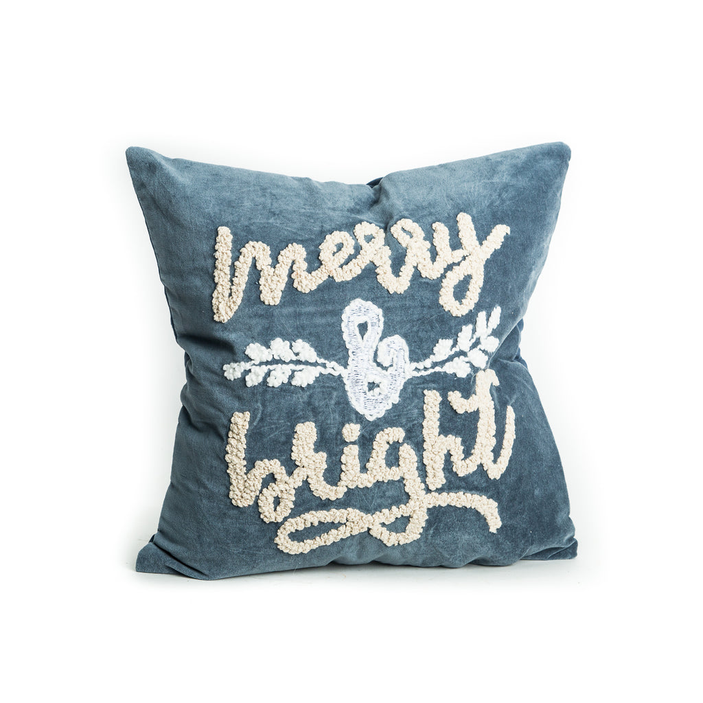 Merry and bright pillow clearance