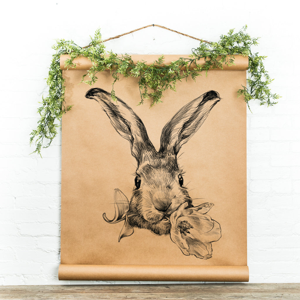 Rabbit Blossom Scroll – Cottonwood Shanty