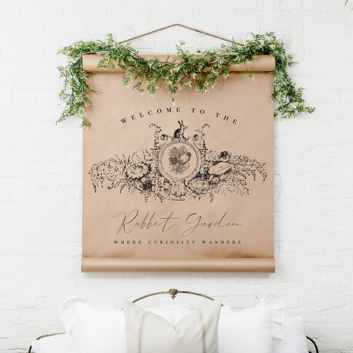 Rabbit Garden Scroll – Cottonwood Shanty