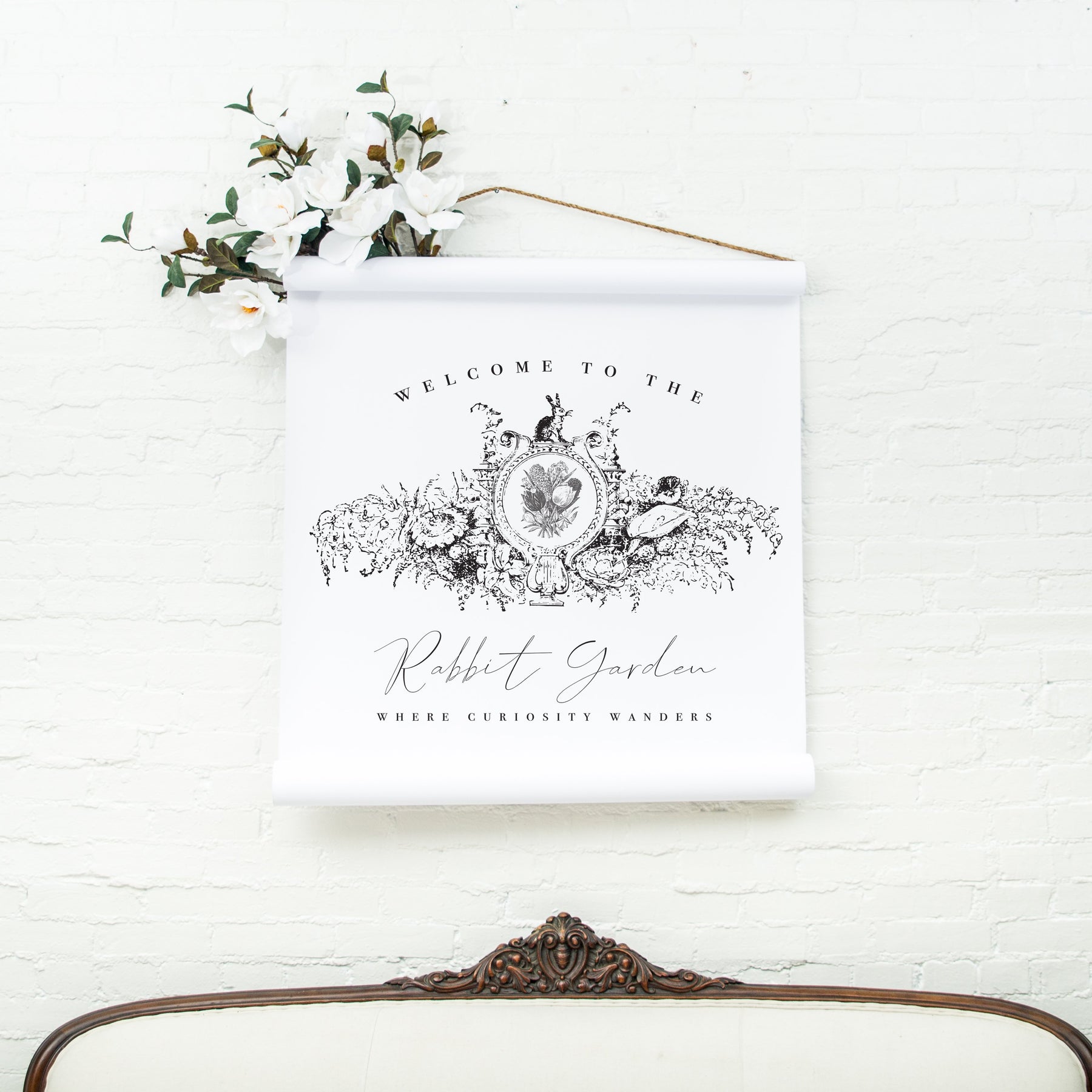 Rabbit Garden Scroll – Cottonwood Shanty