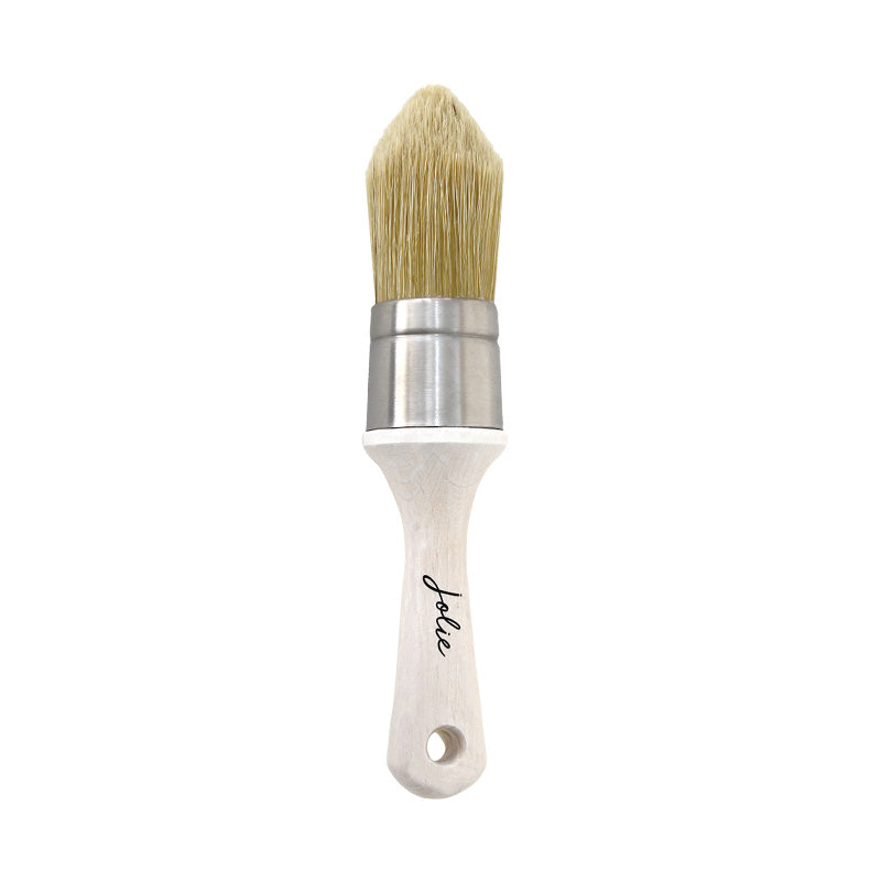 French Pointed Brush, Long Artisan Series Chalk Paint Brush, 5 inch,Long Wax Brush, Round Paint Brush, Wax Brush, Brushes for Furniture, Chalk Wax